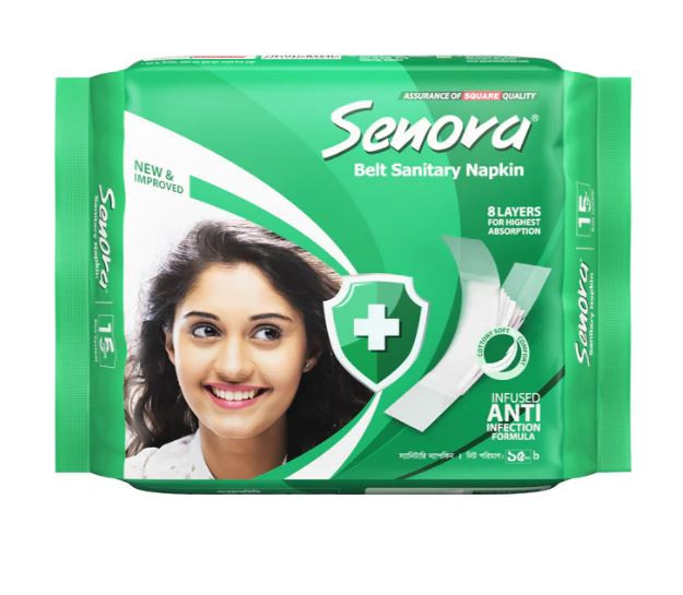 Senora Belt Sanitary Napkin 15 Pcs