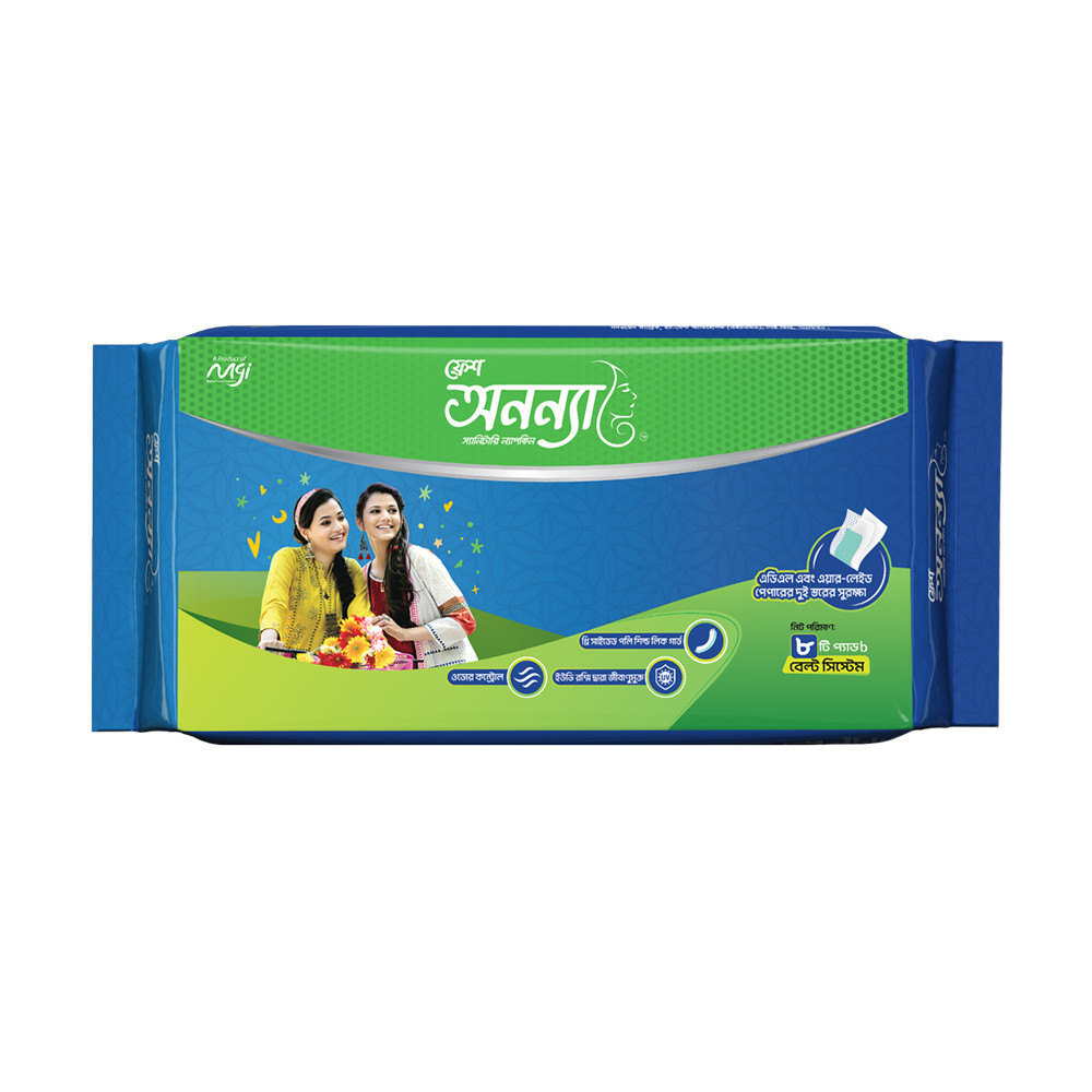 Fresh Anonna Sanitary Napkin Belt System 8 Pcs Pack